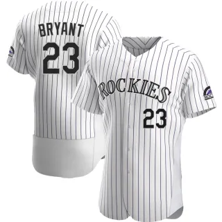 Authentic Men's Kris Bryant Colorado Rockies Home Jersey - White
