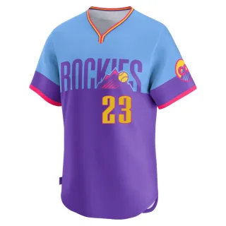 Limited Men's Kris Bryant Colorado Rockies Blue 2025 City Connect Jersey - Purple/Light