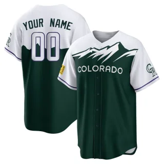 Replica Men's Custom Colorado Rockies 2022 City Connect Jersey - Green