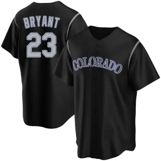 Replica Men's Kris Bryant Colorado Rockies Alternate Jersey - Black